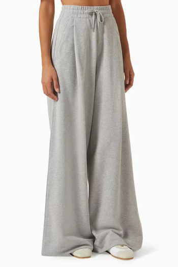 Wide-leg Pants in Cotton Jersey