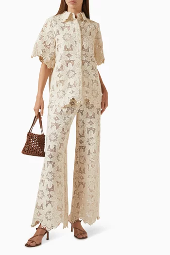 Ari Shirt in Guipure Lace