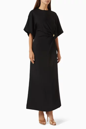 Zilla Brooch Maxi Dress
