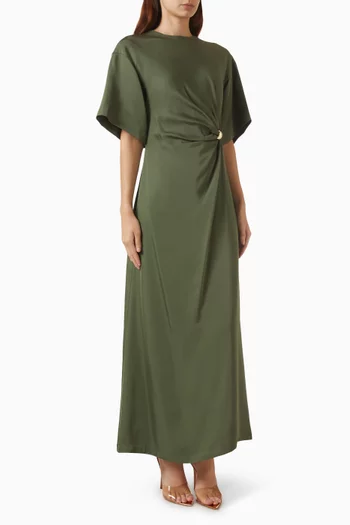 Zilla Brooch Maxi Dress
