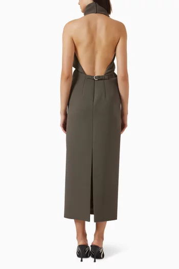 Roxanne Maxi Dress in Crepe
