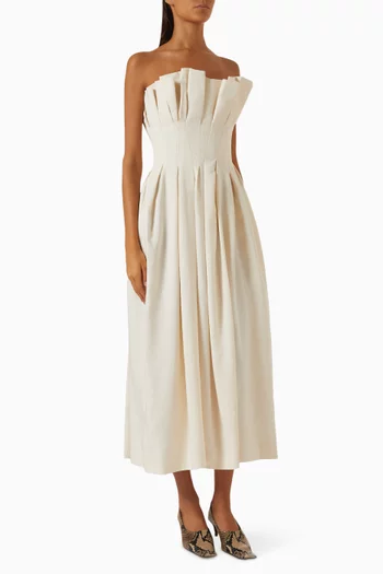 Claude Dress in Linen-blend