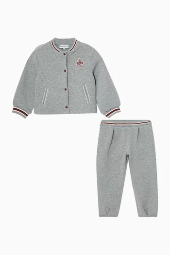 Varsity Tracksuit Set in Cotton