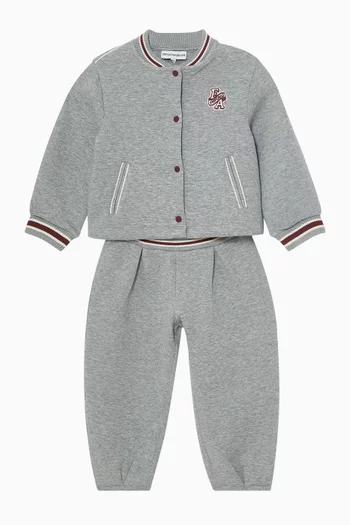 Varsity Tracksuit Set in Cotton