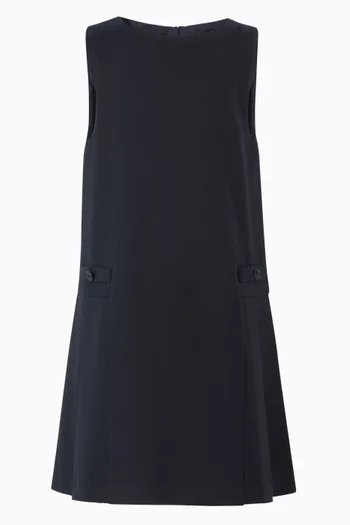 A-line dress in Virgin Wool