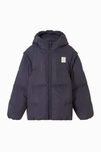 Embroidered Logo Patch Hoodie