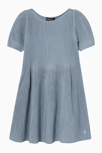 Pleated Knitted Dress
