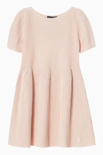 Pleated Knitted Dress