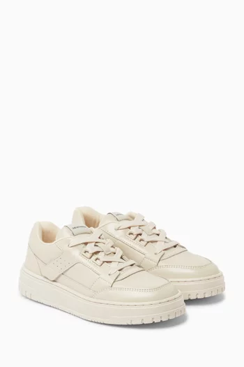 Low-top Sneakers in Glossy Bovine Leather