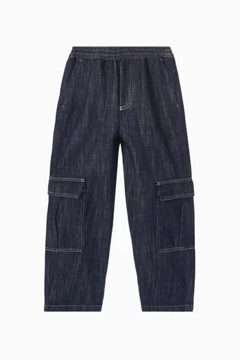 Cargo Trousers in Denim
