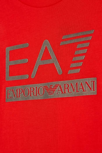 تي شيرت بطبعة بشعار EA7‏