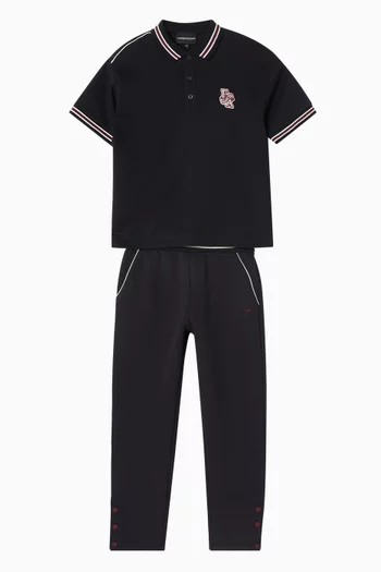 Logo Polo Shirt in Cotton