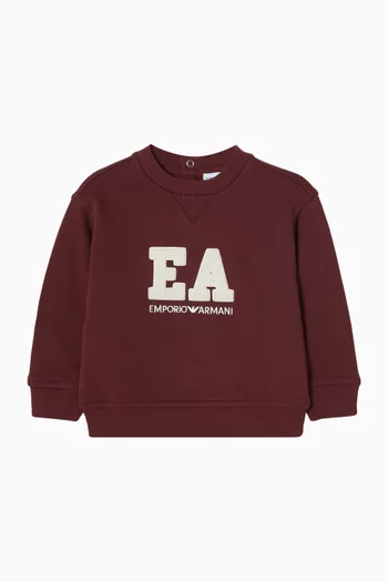 Macro Logo Sweatshirt in Cotton
