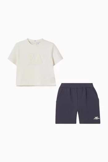 T-Shirt & Shorts Set in Cotton