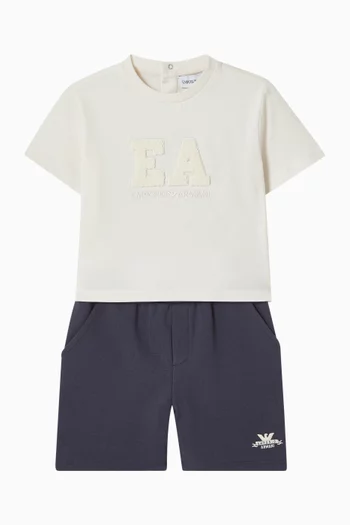 T-Shirt & Shorts Set in Cotton