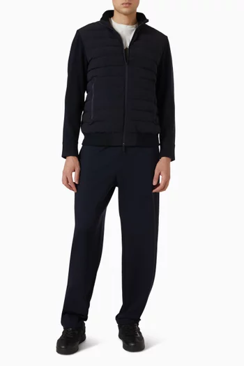 Down Jacket in Stretch Nylon