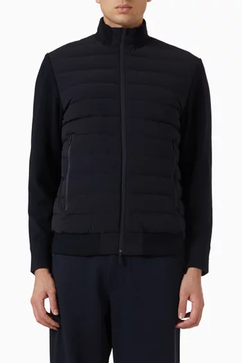Down Jacket in Stretch Nylon