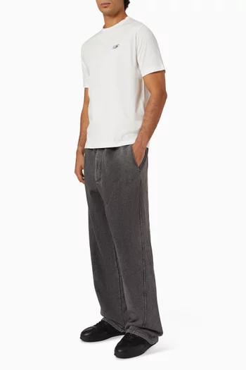 Wide-leg Sweatpants in Cotton-blend