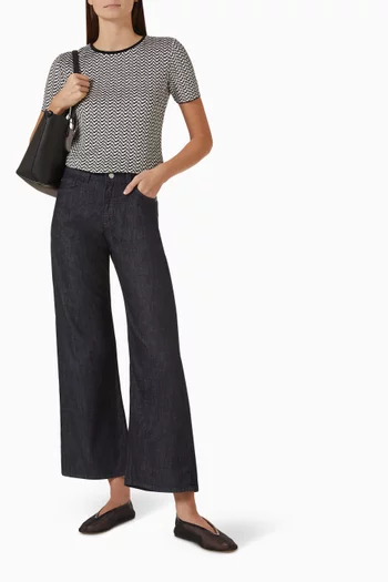 سترة بنقشة هندسية من جاكار