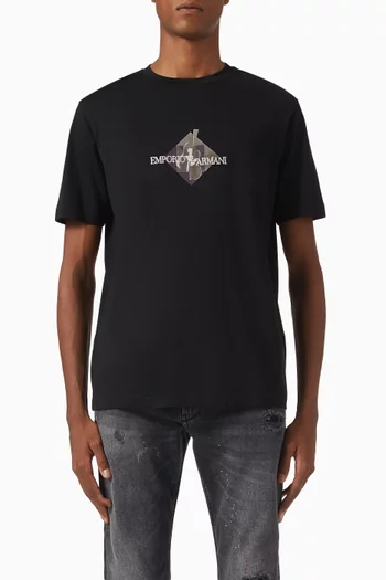 Logo-print T-shirt in Jersey