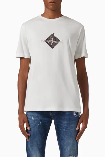 Logo-print T-shirt in Jersey