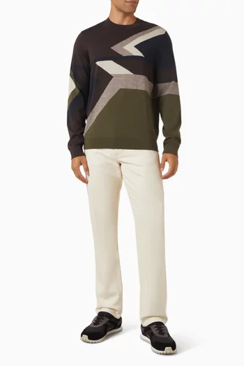 Flared Slim-fit Jeans in Denim