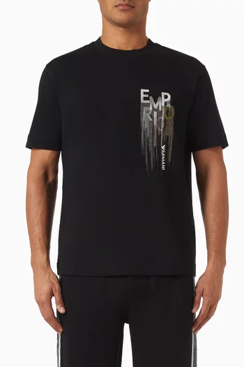 Embroidered Logo T-shirt in Jersey