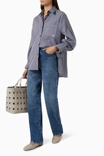 Striped Shirt in Cotton-poplin