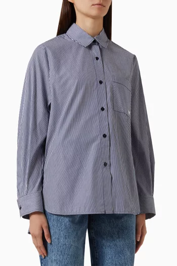 Striped Shirt in Cotton-poplin