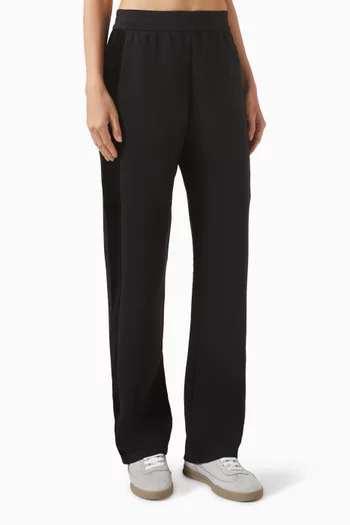 Velvet-panel Pants