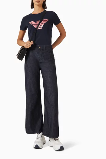 Wide-leg Jeans in Denim