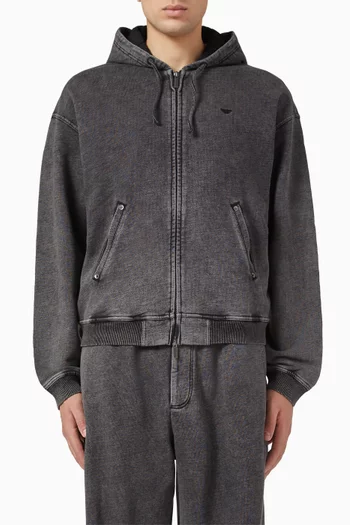 Denim-effect Hoodie