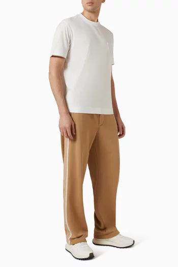 Side Stripes Sweatpants in Cotton French Terry