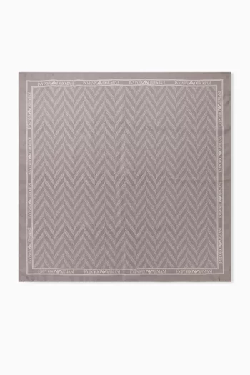 Chevron Logo Scarf in Silk