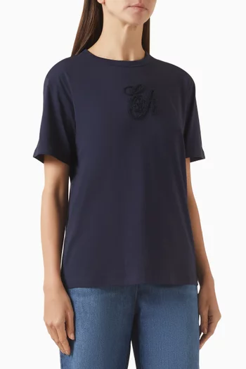 Macro Logo T-shirt in Cotton