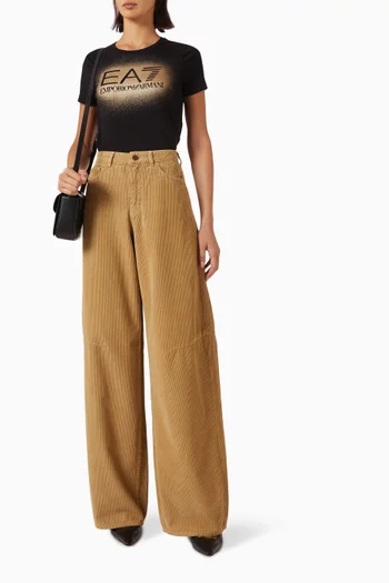 Wide-leg Jeans in Corduroy