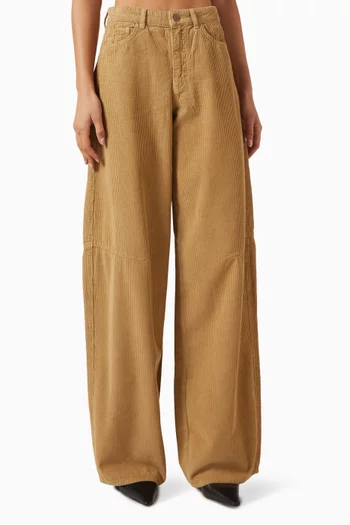 Wide-leg Jeans in Corduroy