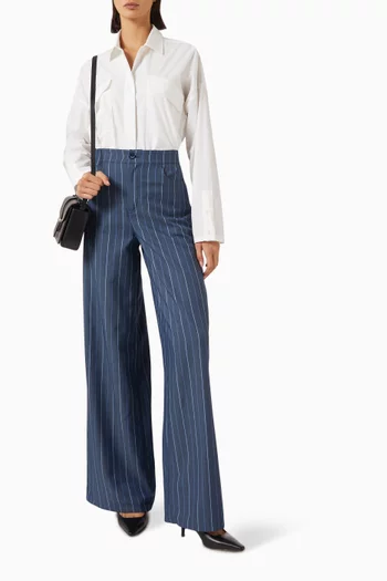 Wide-leg Pants in Denim