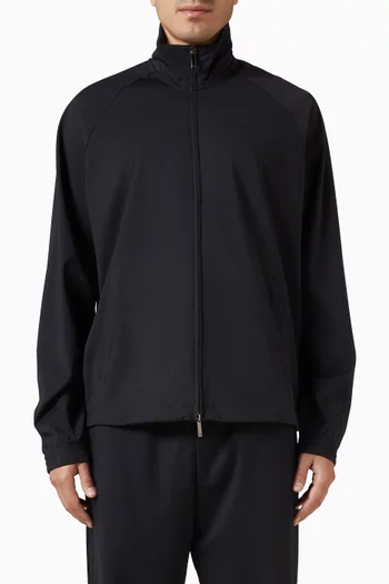 Zip Sweatshirt in Interlock Jersey