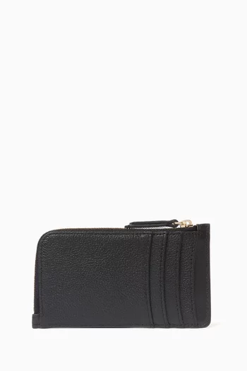 Curved Card Holder in Leather