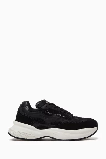 Logo Sneakers in Leather