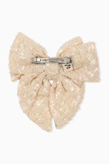 Aries Sequin-embellished Bow Hair Clip