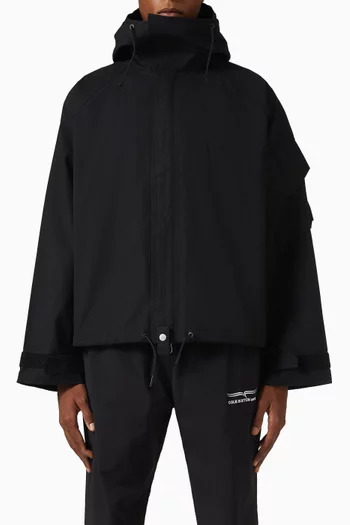 Hooded Jacket in Cotton-ripstop