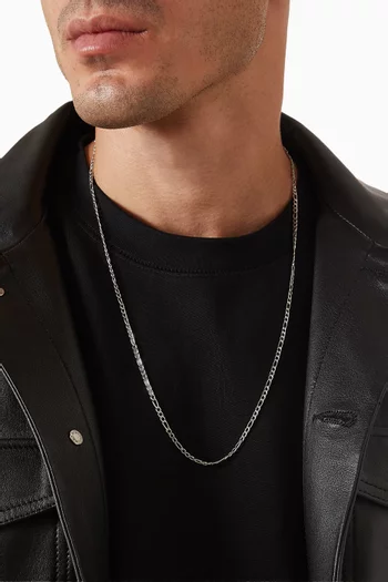 Figaro Chain Necklace in Stainless Steel