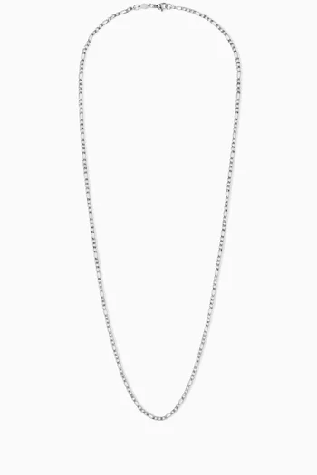 Figaro Chain Necklace in Stainless Steel