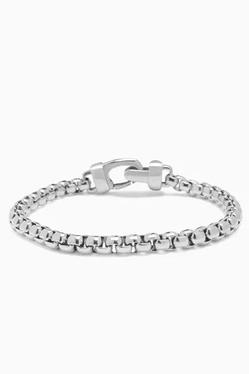 Box Chain Bracelet in Stainless Steel