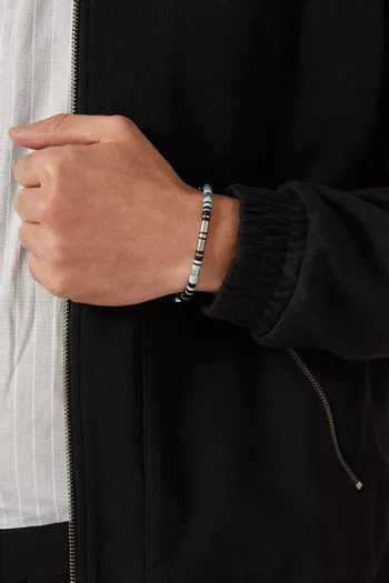 سوار اكليبس مزين بأقراص ستانلس ستيل