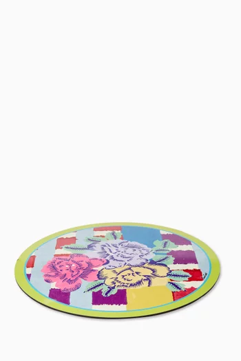 Floral Placemat in Lacquered Cork