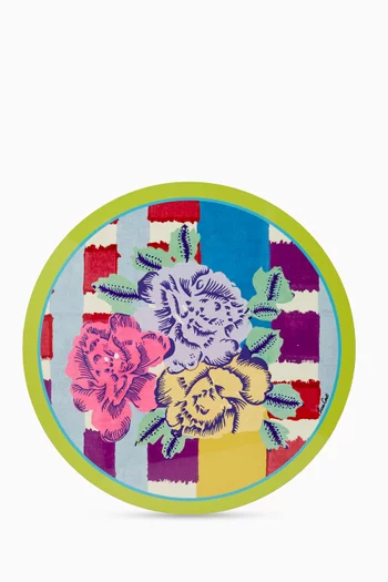 Floral Placemat in Lacquered Cork