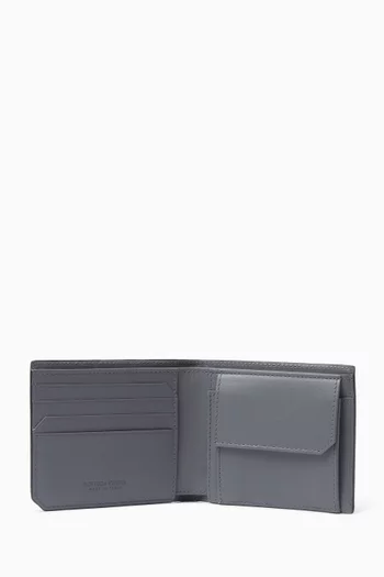 Piccolo Bi-fold Wallet in Intrecciato Leather